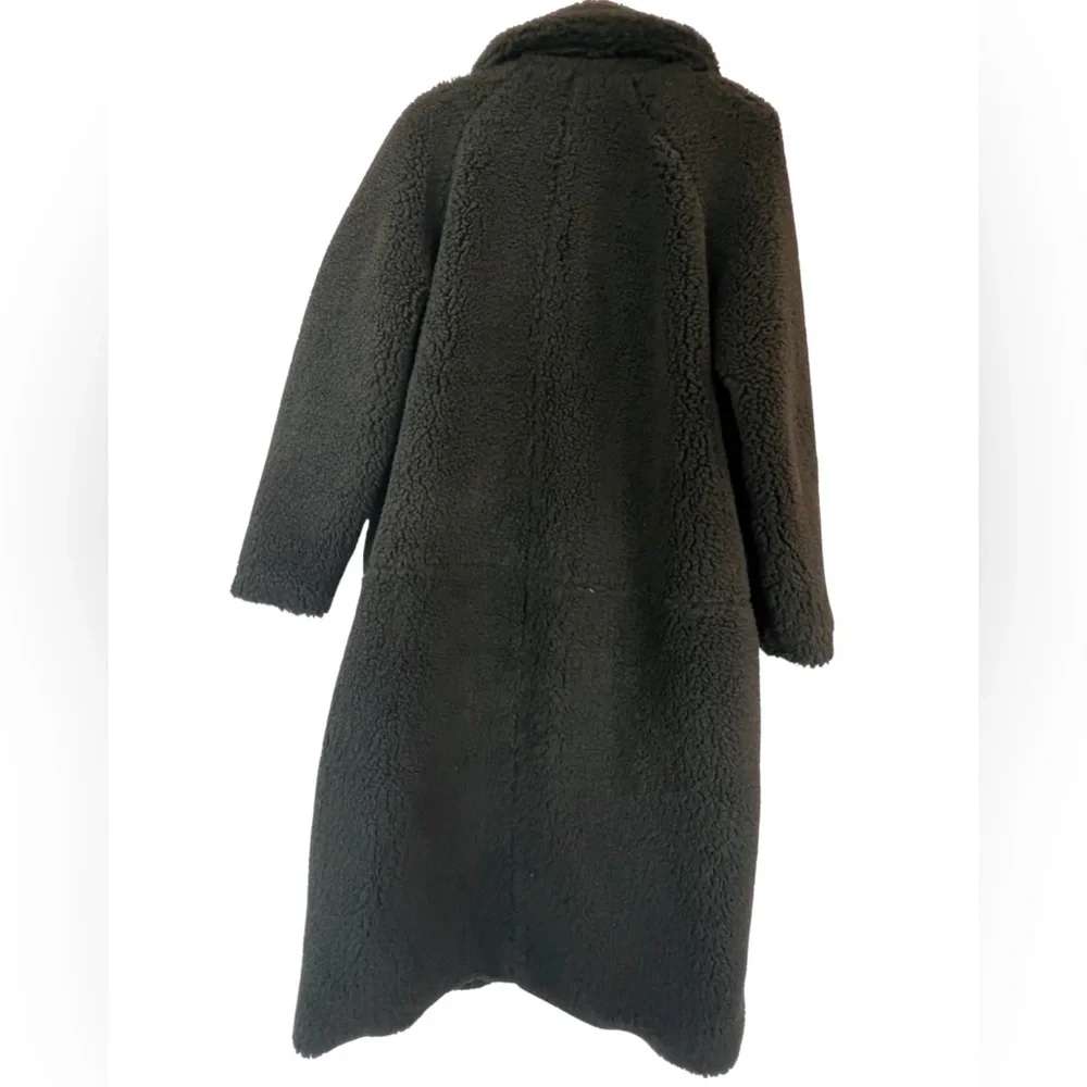 H&M: “Long Pile” / Teddy Coat (Black, Size M) - Picture 3 of 6